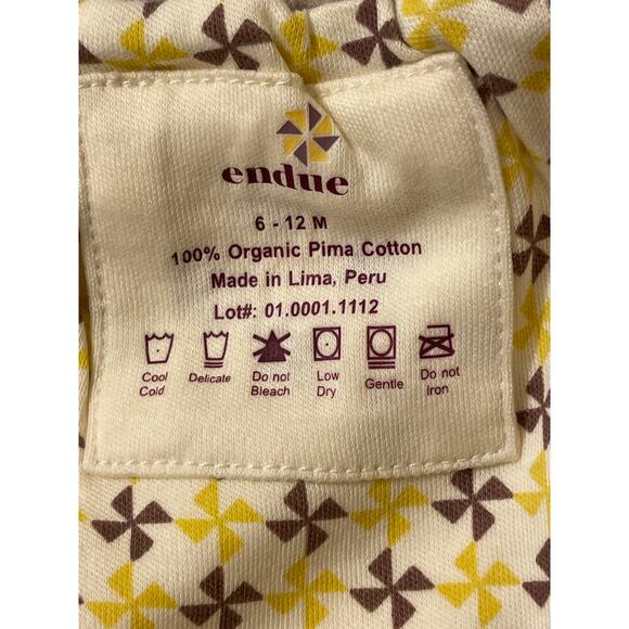 Endue Baby Pants Size 6-12 Months Organic Pima Cotton Reversible Newborn 4 Pairs - Picture 6 of 7